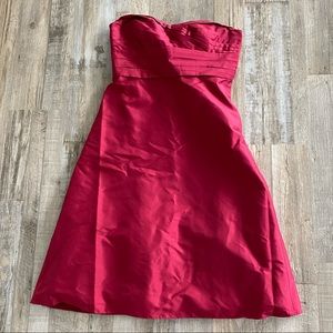 Ann Taylor silk taffeta strapless dress